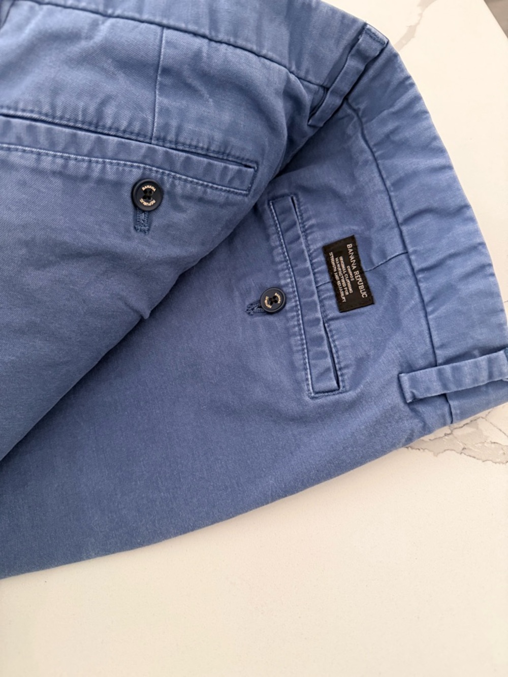 Banana Republic Men's Slate Blue Chino Pants